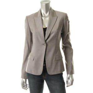 Elie Tahari Gray One-Button Blazer, Size 6